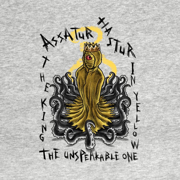 Summon the Madness: Hastur The King in Yellow Design by Holymayo Tee